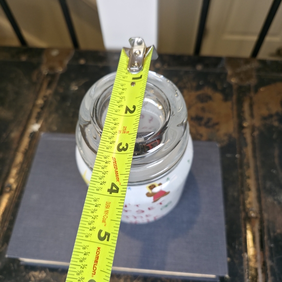 Vintage Anchor Hocking Treats for Santa Jar 16oz Gingerbread Print Novelty Rare - Picture 9 of 9